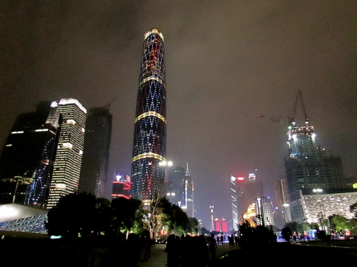 The City Centre of Guangzhou at night